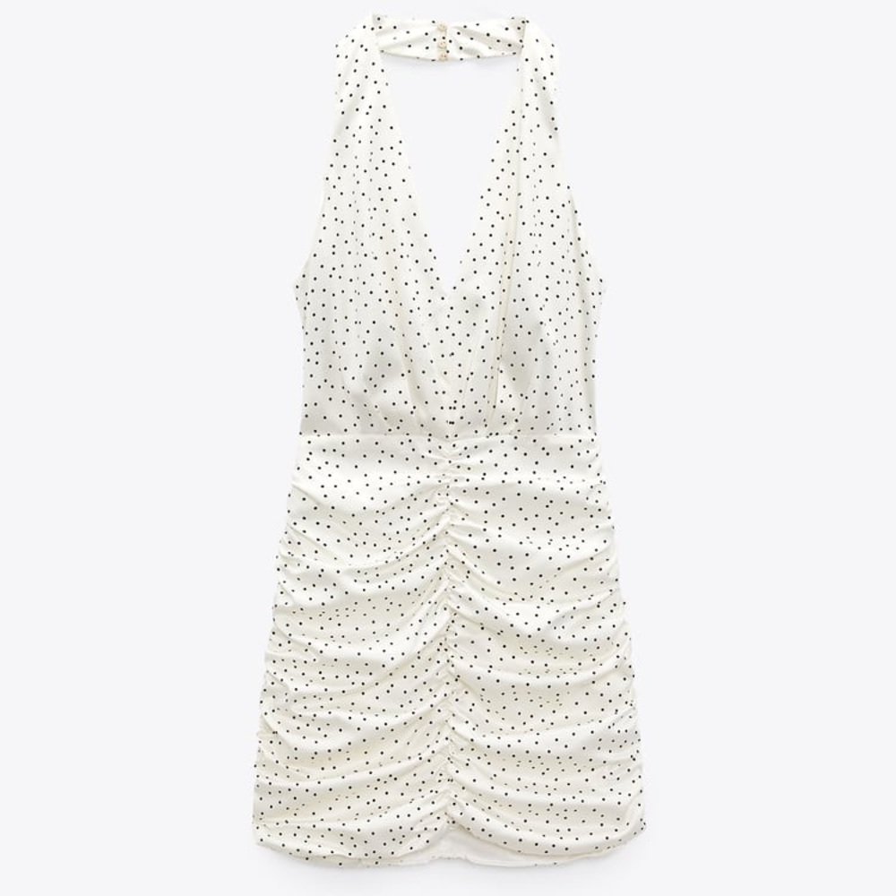 Zara Brand New With Tags NWT Size Medium
DRAPED POLKA DOT DRESS